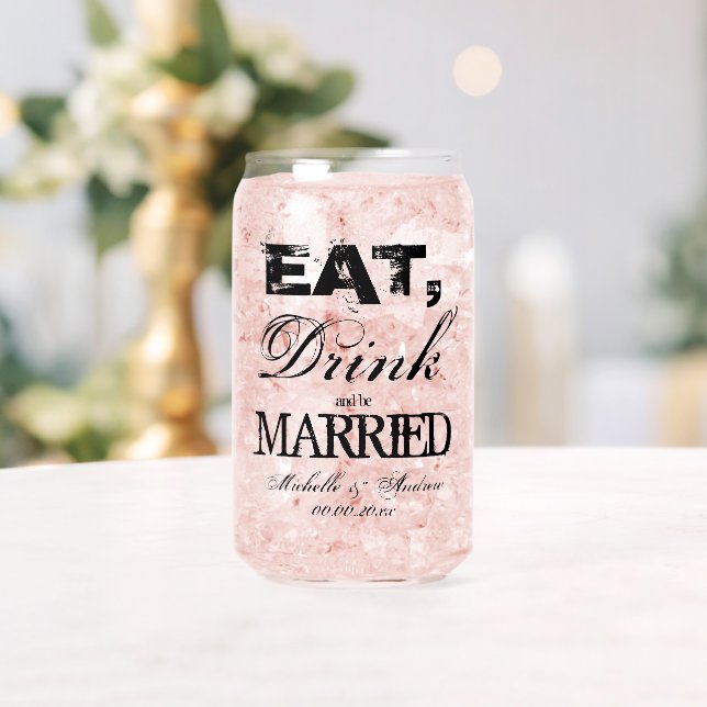 Mangez boire et être marié mariage soda peut lunet (Insitu (Mariage))