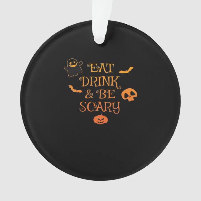 Mangez Boire Et Soyez Effrayant Halloween Classic  (devant)
