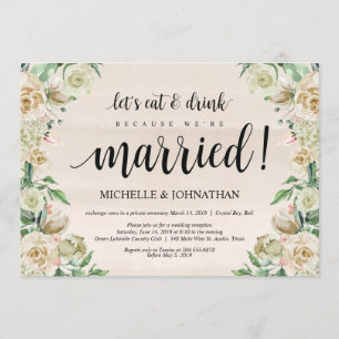 Mangez, buvez, Carte d'invitation de réception d'E