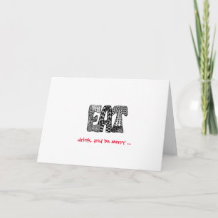 Mangez, buvez et soyez joyeux carte