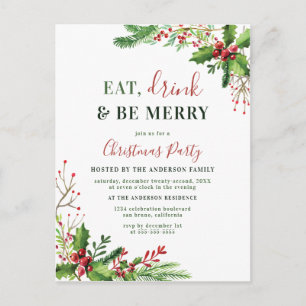 Mangez, buvez et soyez joyeux   Invitation à la fê