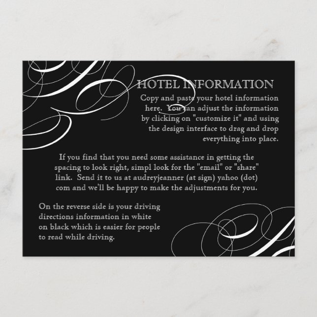 Mangez, Buvez Mariez Calligraphie Invitations (Devant)