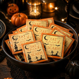 Mangez, Buvez & Soyez Effrayant Magnet Halloween F