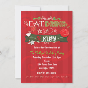 MANGEZ, BUVEZ & SOYEZ JOYEUX Invitations pour les