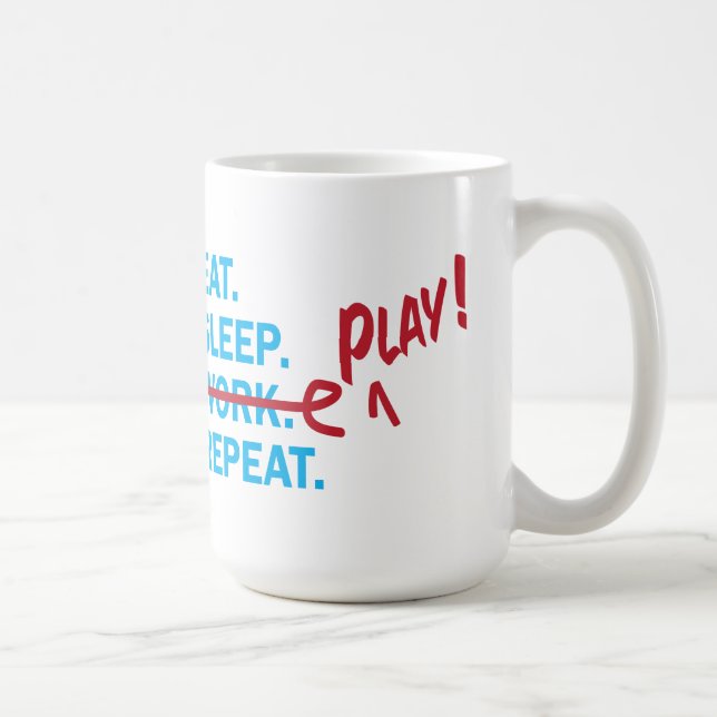 Mangez la tasse de cadeau de retraite de travail (Droite)