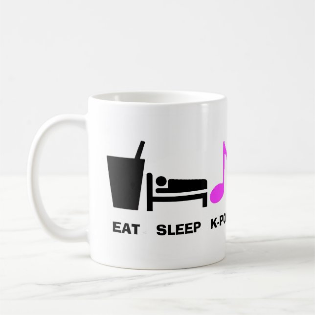 Mangez la tasse de Kpop de sommeil (Gauche)