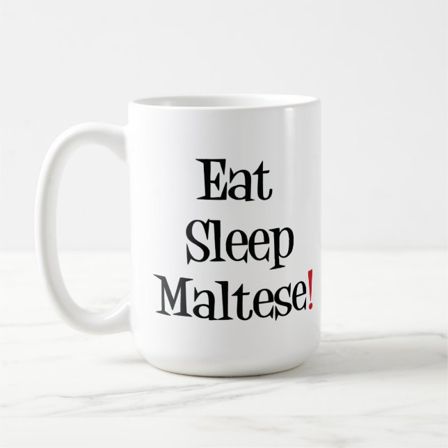 Mangez la tasse maltaise de sommeil (Gauche)