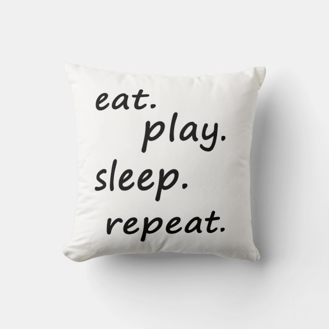 mangez le coussin de répétition de sommeil de jeu (Recto)