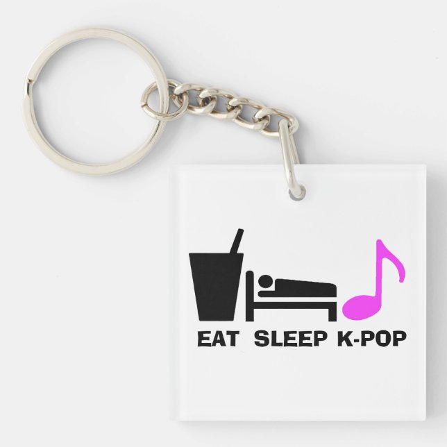 Mangez le porte - clé de Kpop de sommeil (la (Devant)