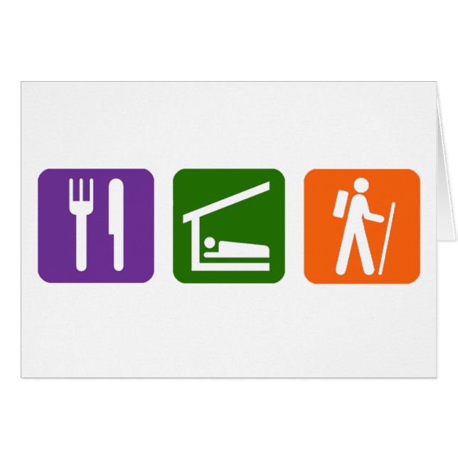 Mangez le randonnée de sommeil (Devant horizontal)