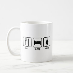 Mangez le sommeil Écrivez du café Mug
