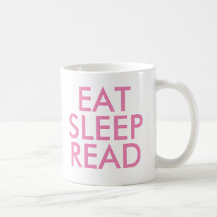 Mangez le sommeil Lire la tasse Joli livre Lover