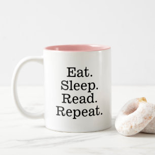 Mangez le sommeil lire répéter tasse de café pour 