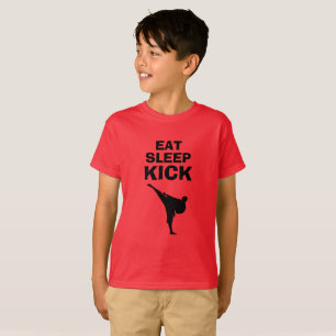 Mangez le T-shirt d'arts martiaux de karaté de
