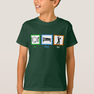Mangez le T-shirt de golf de sommeil