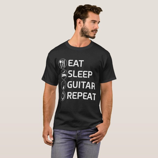 Mangez le T-shirt de petit pain de la roche n de (Devant entier)