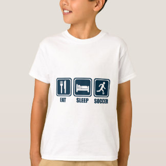 Mangez le T-shirt de répétition du football de