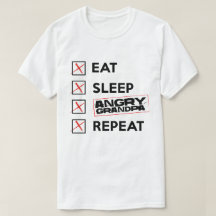 Mangez le T-shirt fâché de mémorial de répétition