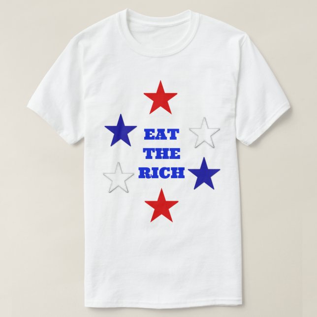 Mangez Le T-shirt Riche #2 (Design devant)