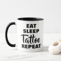 Mangez le tatouage de sommeil répéter tasse de caf