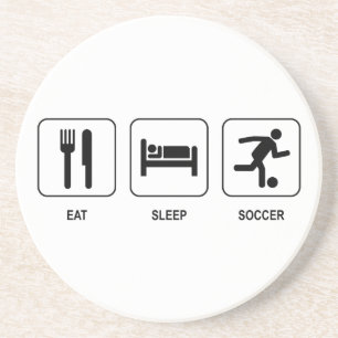 Mangez les dessous de verre du football de sommeil