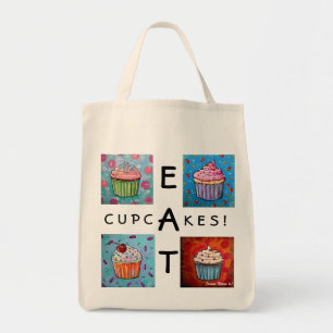 MANGEZ LES PETITS GÂTEAUX ! sac d'épicerie