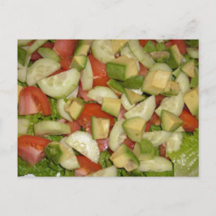 Mangez ma carte postale de salade