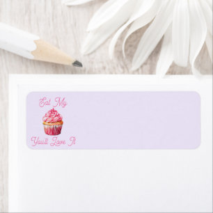 Mangez Mon Muffin Retourner Adresse Sticker