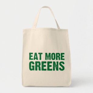 Mangez plus de sac d'épicerie de verts