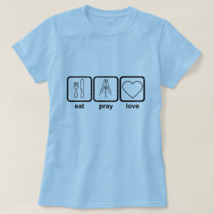 Mangez prient le T-shirt d'amour