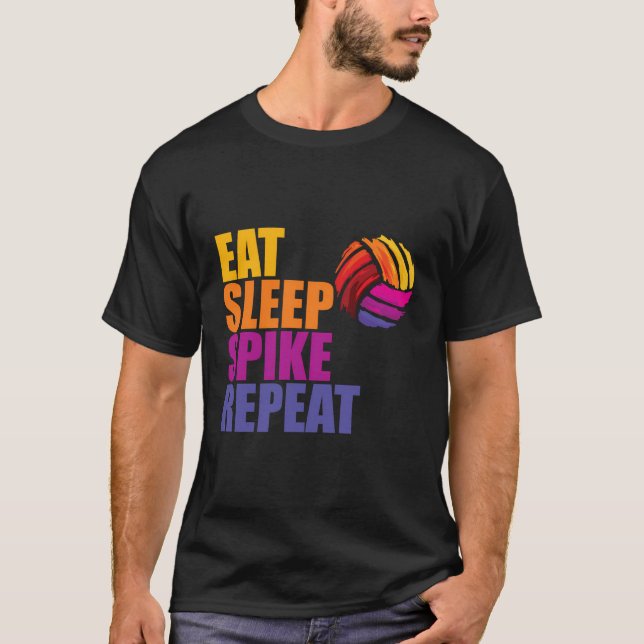 Mangez Sleep Spike Repeat - Sweat - shirt à capuch (Devant)