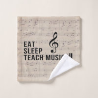 Mangez Sleep Teach Music Répéter Musique Humour