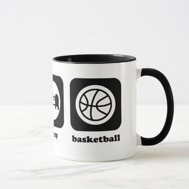 Mangez. Sommeil. Basket-ball. Tasse (Droite)