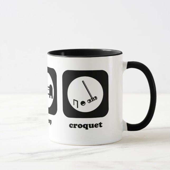 Mangez. Sommeil. Croquet. Tasse (Droite)