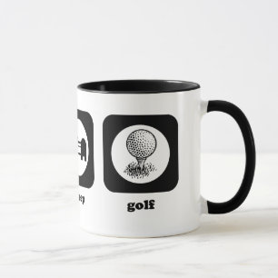 Mangez. Sommeil. Golf. Tasse