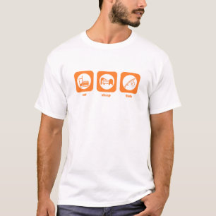 Mangez. Sommeil. Poissons. T-shirt