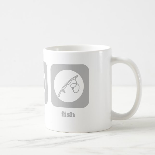 Mangez. Sommeil. Poissons. Tasse (Droite)