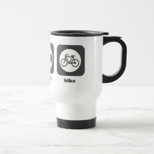 Mangez. Sommeil. Vélo. Tasse