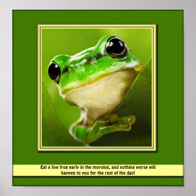 Mangez Une Poster De Grenouille En Direct (Devant)