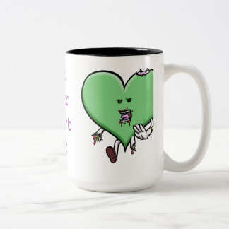 Mangez votre tasse de zombi de coeur -