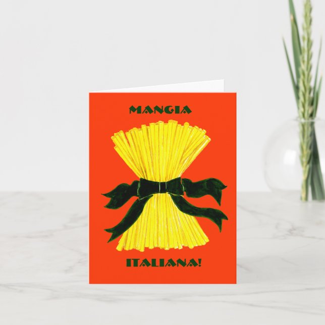 Mangia, carte de note d'Italiana (Devant)
