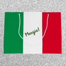 Mangia Italian Flag Red White and Green