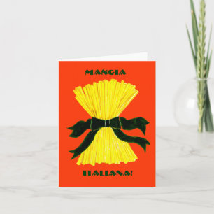 Mangia, Italiana Note Card