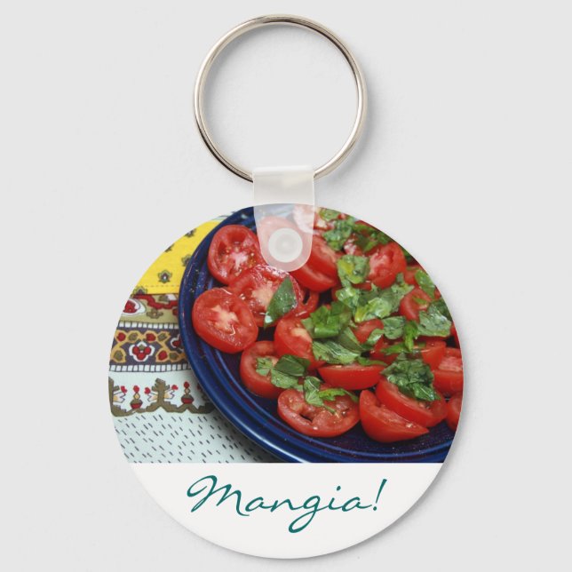 Mangia! Keychain (Front)