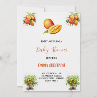 mango babyshower invitation