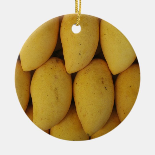Mango Ceramic Ornament (Front)