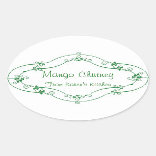 Mango Chutney customizable labels