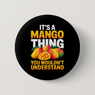 Mango Costume For Men Women Kids Fruit Mango Lover 2 Inch Round Button