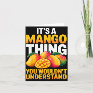 Mango Costume For Men Women Kids Fruit Mango Lover Card