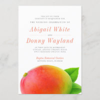 Mango d'été| Mariage Invitation de célébration